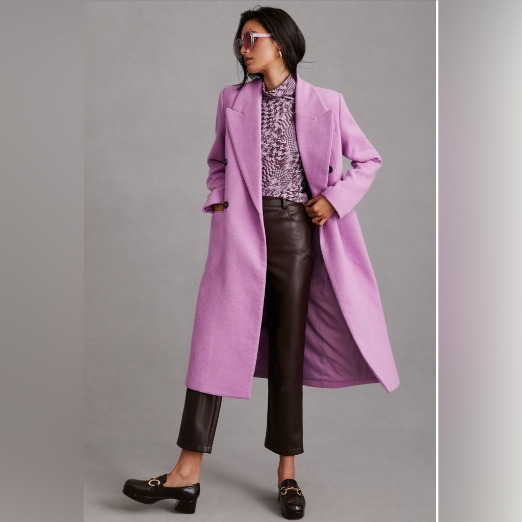 Elegant Purple Women's Coat